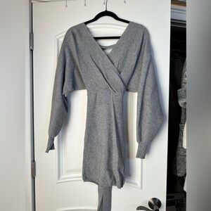 Gray Sweater Dress